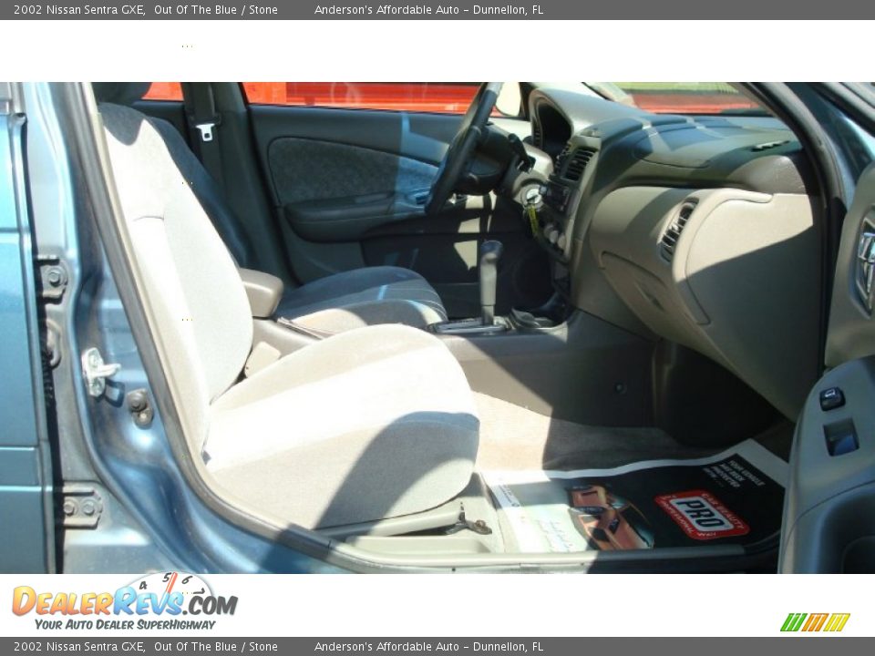 2002 Nissan Sentra GXE Out Of The Blue / Stone Photo #14