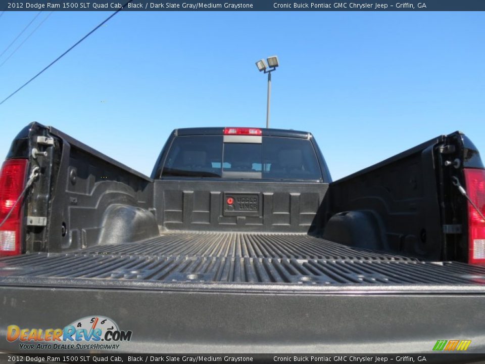 2012 Dodge Ram 1500 SLT Quad Cab Black / Dark Slate Gray/Medium Graystone Photo #14