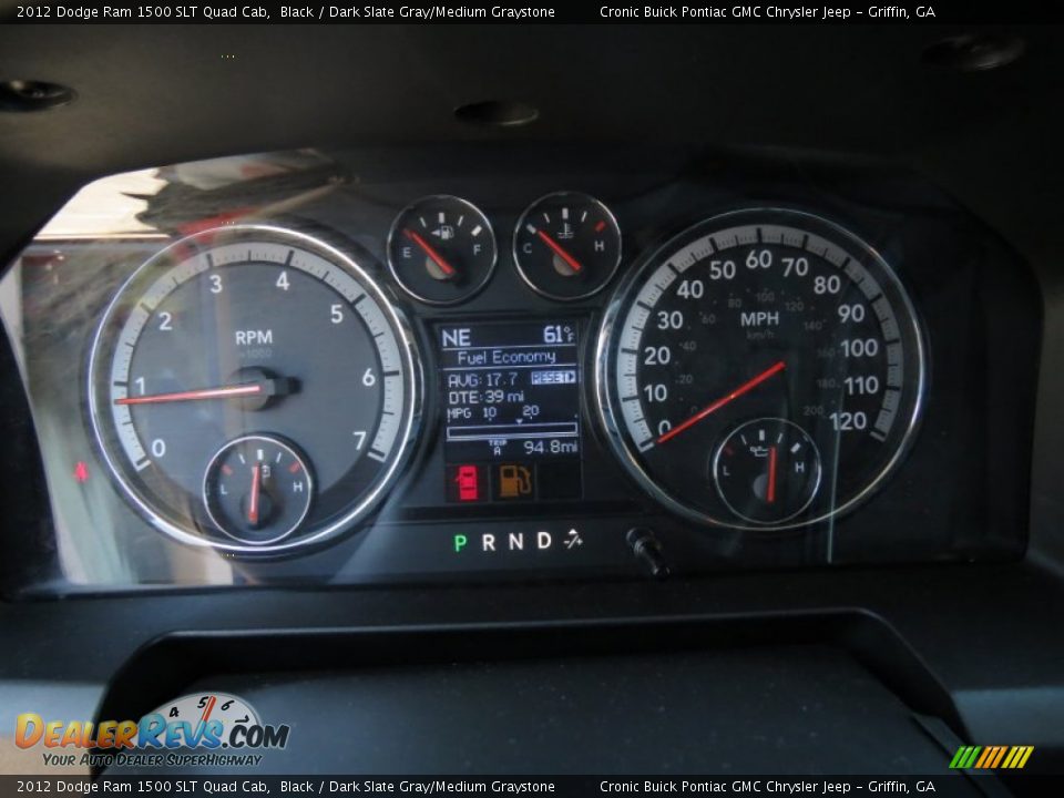 2012 Dodge Ram 1500 SLT Quad Cab Black / Dark Slate Gray/Medium Graystone Photo #21
