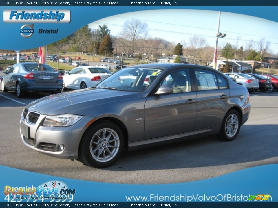 2010 BMW 3 Series 328i xDrive Sedan Space Gray Metallic / Black Photo #4