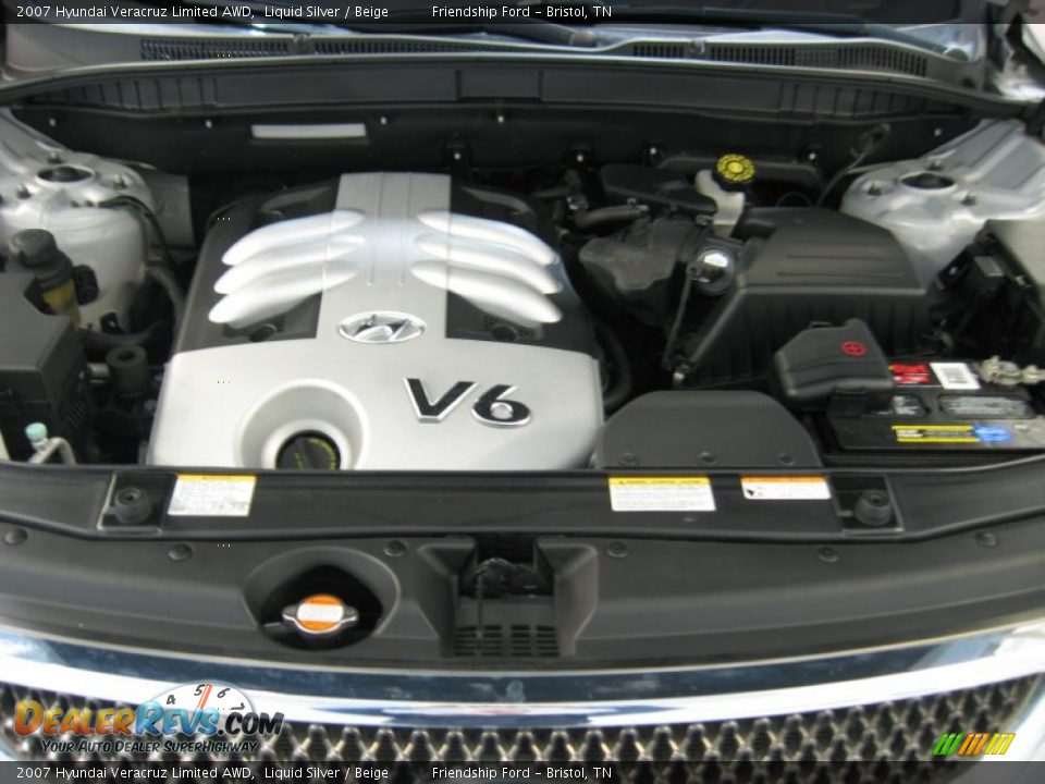 2007 Hyundai Veracruz Limited AWD Liquid Silver / Beige Photo #5