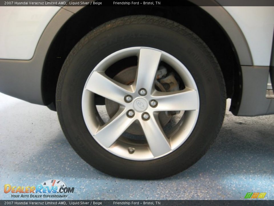 2007 Hyundai Veracruz Limited AWD Liquid Silver / Beige Photo #6