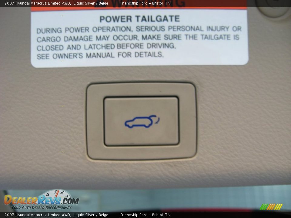 2007 Hyundai Veracruz Limited AWD Liquid Silver / Beige Photo #8