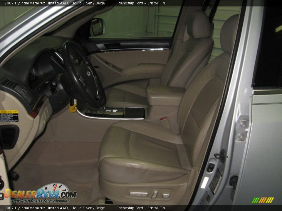 2007 Hyundai Veracruz Limited AWD Liquid Silver / Beige Photo #10