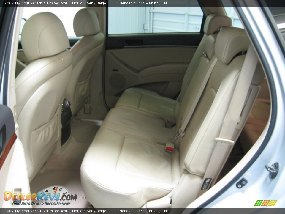 2007 Hyundai Veracruz Limited AWD Liquid Silver / Beige Photo #13