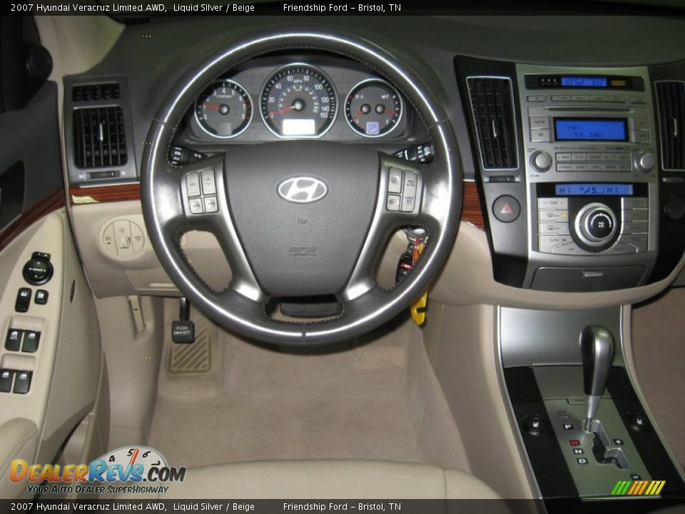 2007 Hyundai Veracruz Limited AWD Liquid Silver / Beige Photo #21