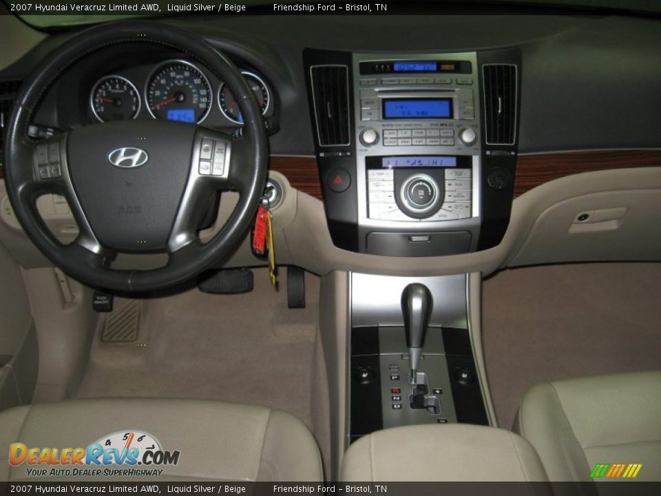 2007 Hyundai Veracruz Limited AWD Liquid Silver / Beige Photo #22