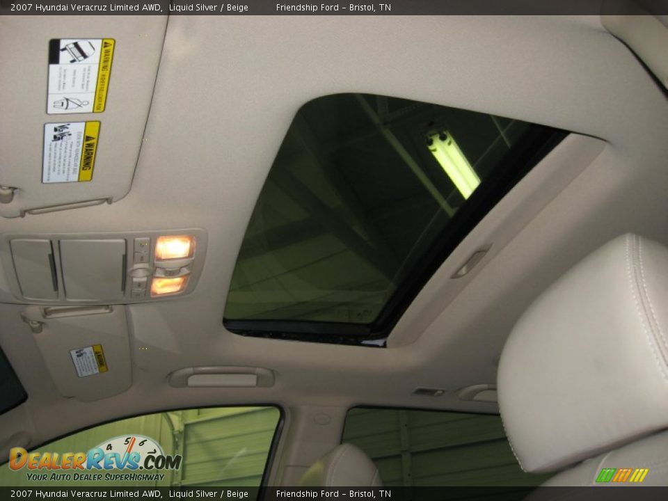 2007 Hyundai Veracruz Limited AWD Liquid Silver / Beige Photo #23