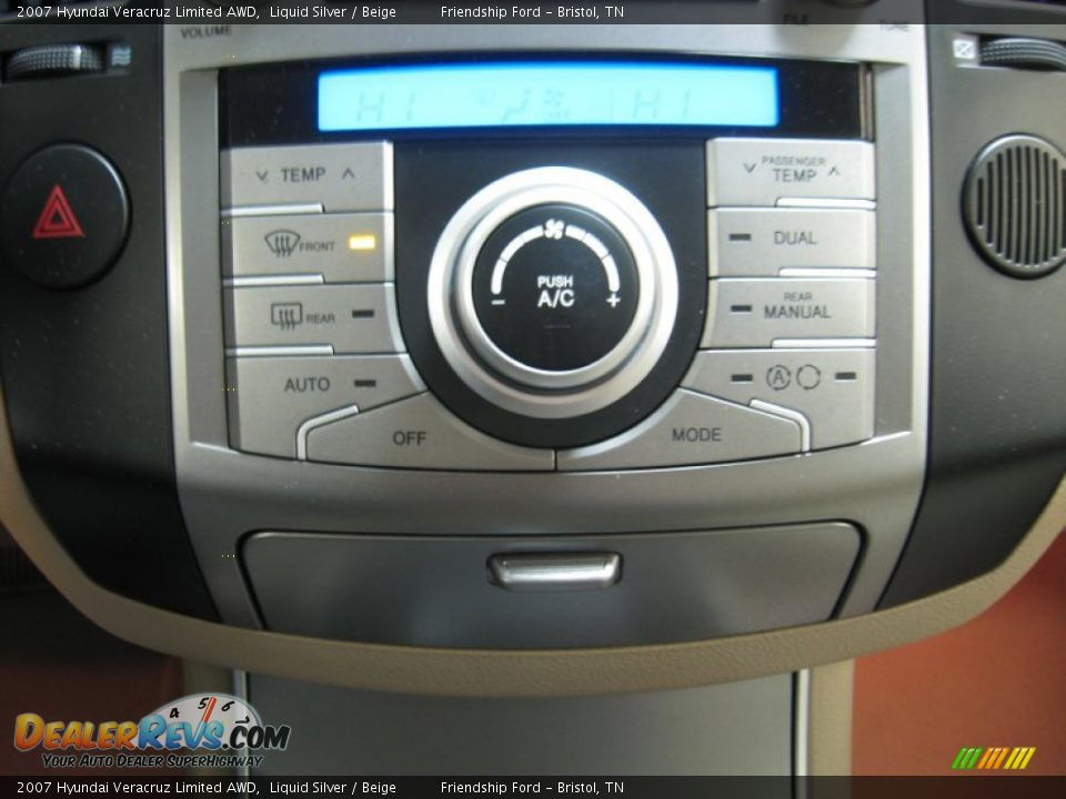2007 Hyundai Veracruz Limited AWD Liquid Silver / Beige Photo #26