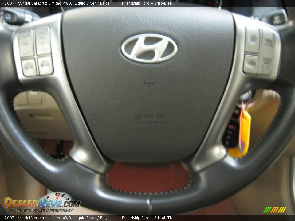 2007 Hyundai Veracruz Limited AWD Liquid Silver / Beige Photo #28