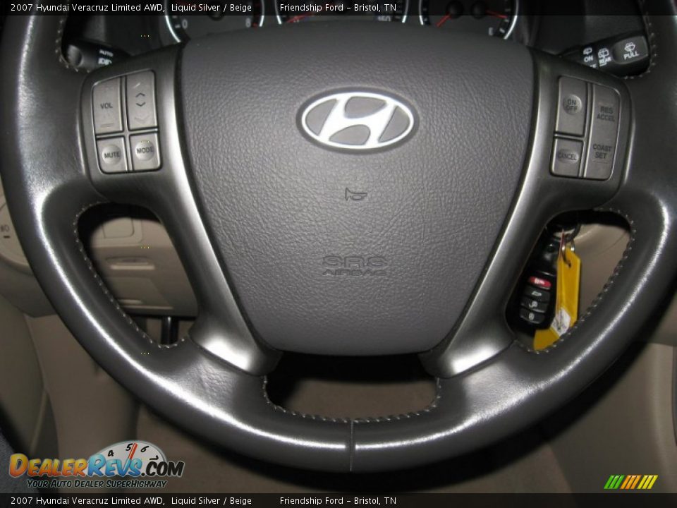 2007 Hyundai Veracruz Limited AWD Liquid Silver / Beige Photo #29