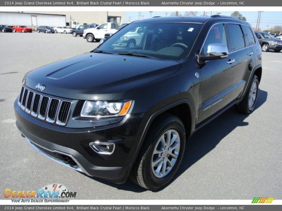 2014 Jeep Grand Cherokee Limited 4x4 Brilliant Black Crystal Pearl / Morocco Black Photo #1