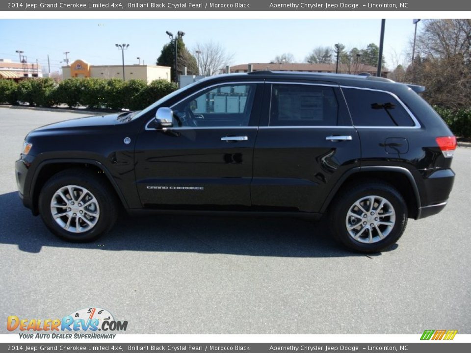 2014 Jeep Grand Cherokee Limited 4x4 Brilliant Black Crystal Pearl / Morocco Black Photo #3