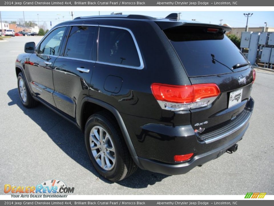 2014 Jeep Grand Cherokee Limited 4x4 Brilliant Black Crystal Pearl / Morocco Black Photo #4
