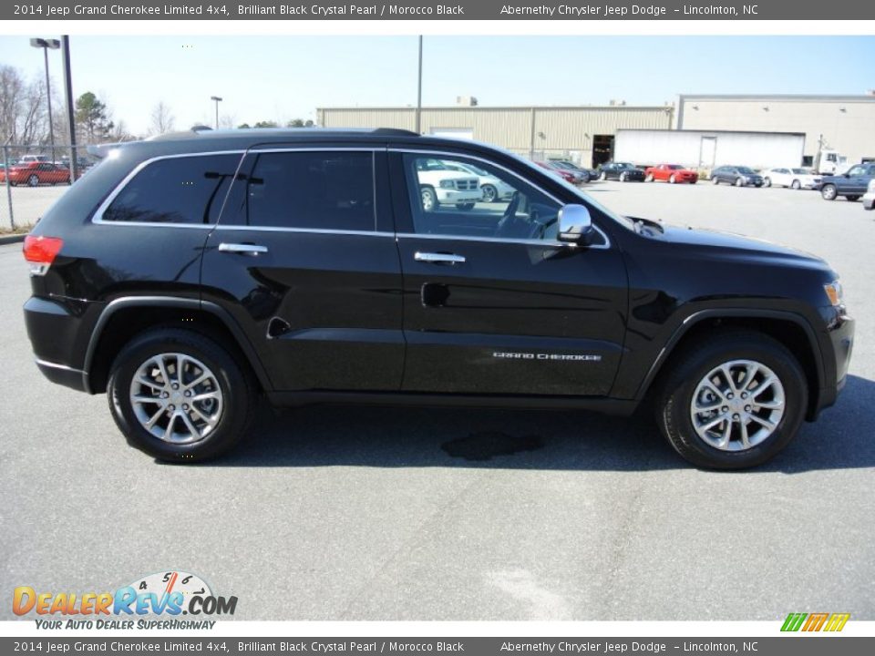 2014 Jeep Grand Cherokee Limited 4x4 Brilliant Black Crystal Pearl / Morocco Black Photo #6