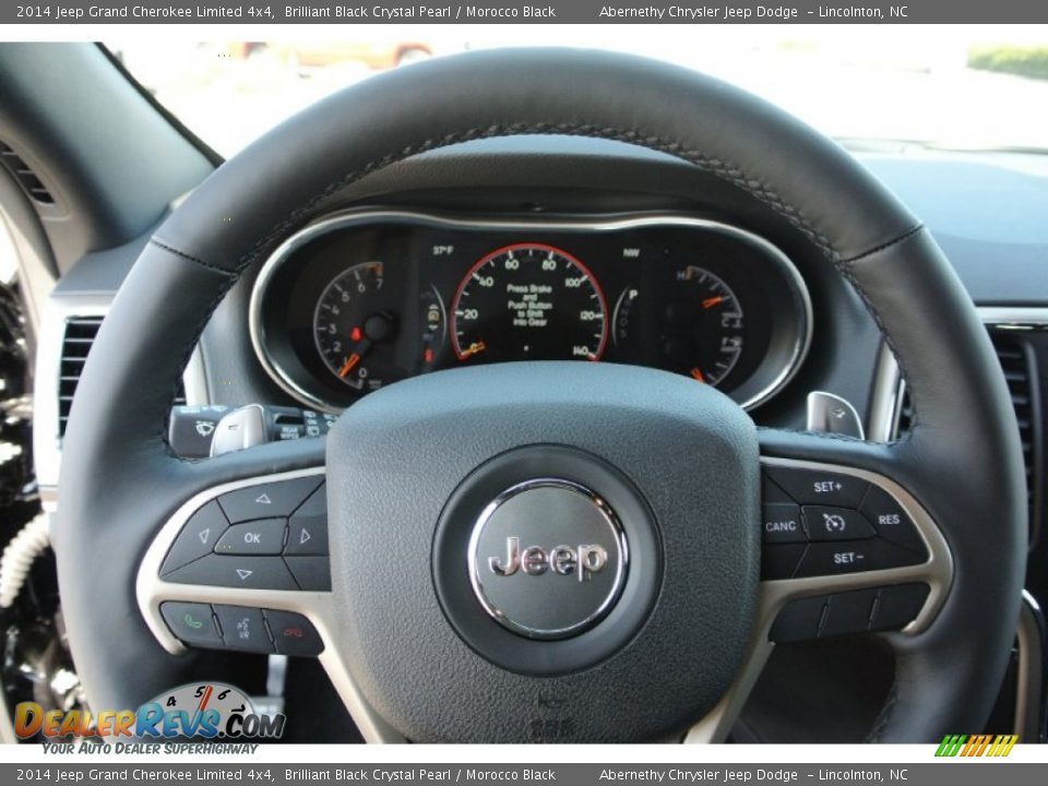 2014 Jeep Grand Cherokee Limited 4x4 Steering Wheel Photo #14