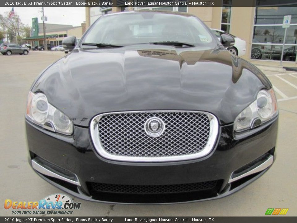 2010 Jaguar XF Premium Sport Sedan Ebony Black / Barley Photo #6