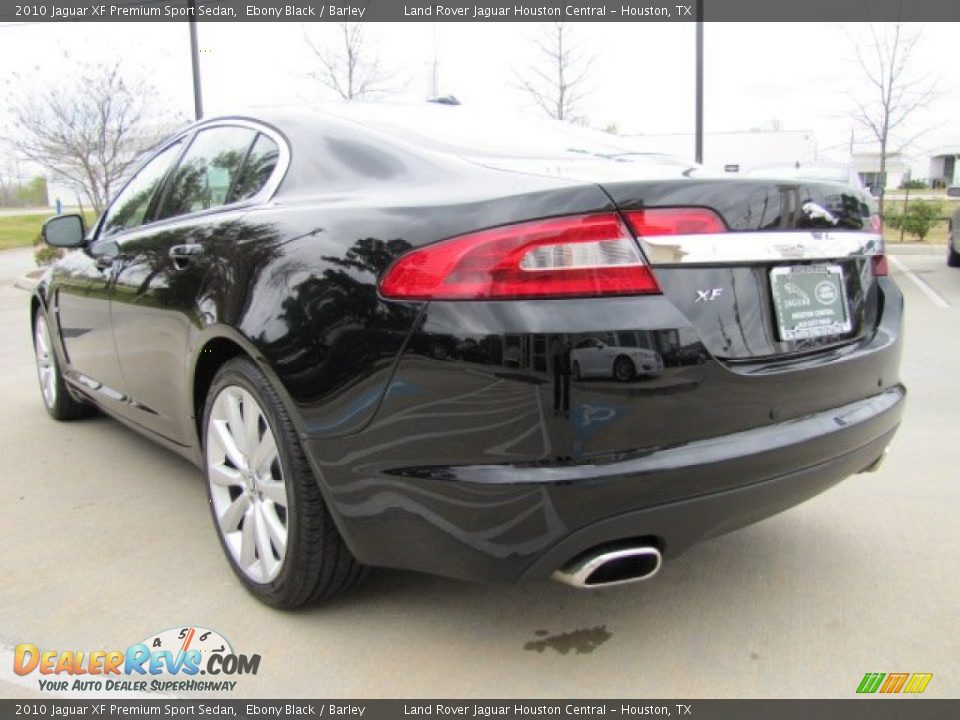 2010 Jaguar XF Premium Sport Sedan Ebony Black / Barley Photo #8