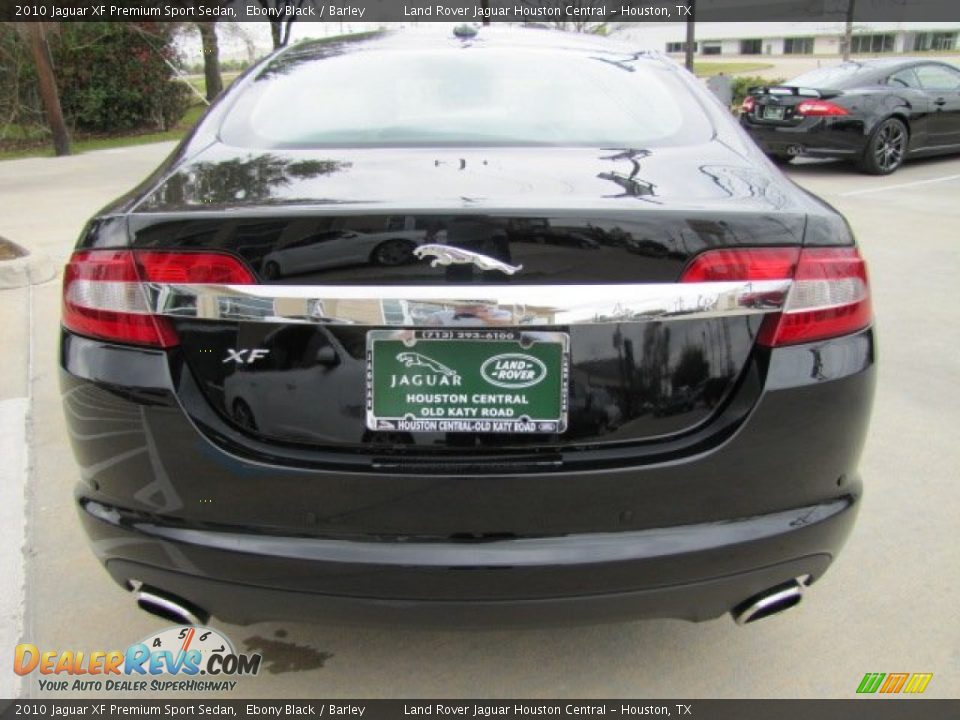 2010 Jaguar XF Premium Sport Sedan Ebony Black / Barley Photo #9