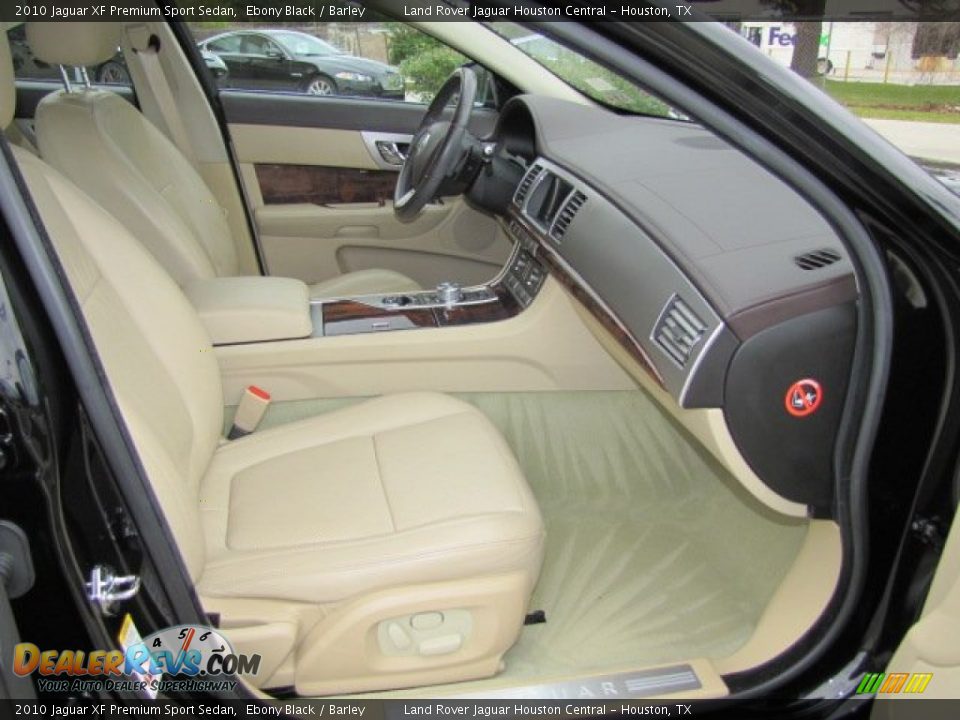 2010 Jaguar XF Premium Sport Sedan Ebony Black / Barley Photo #12