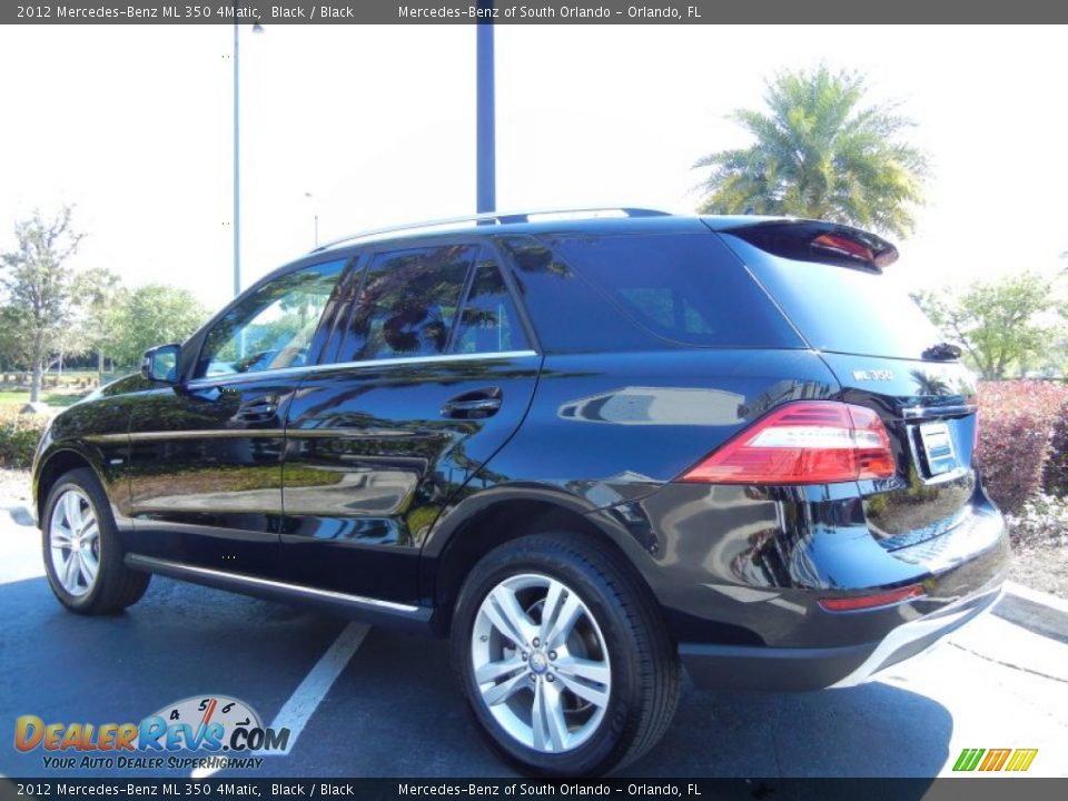 2012 Mercedes-Benz ML 350 4Matic Black / Black Photo #5
