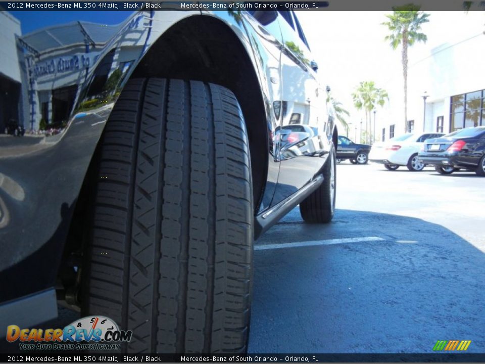 2012 Mercedes-Benz ML 350 4Matic Black / Black Photo #10