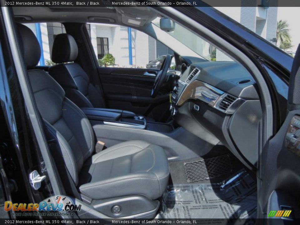 2012 Mercedes-Benz ML 350 4Matic Black / Black Photo #16