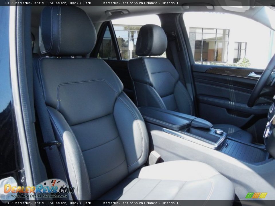 2012 Mercedes-Benz ML 350 4Matic Black / Black Photo #17