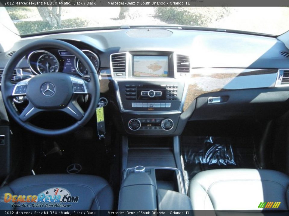 2012 Mercedes-Benz ML 350 4Matic Black / Black Photo #19
