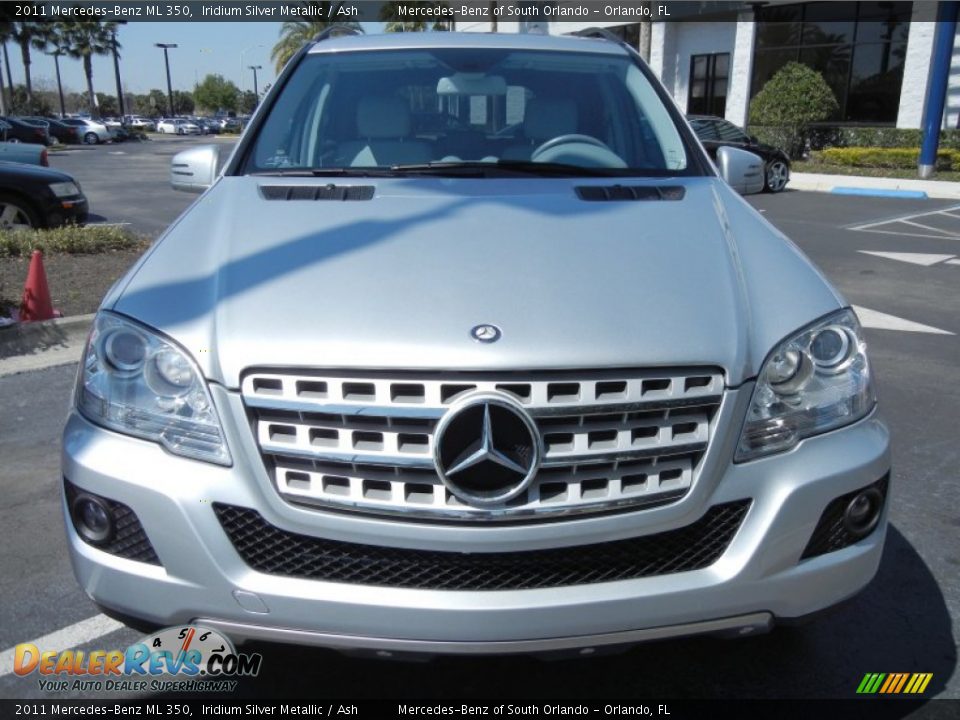 2011 Mercedes-Benz ML 350 Iridium Silver Metallic / Ash Photo #2