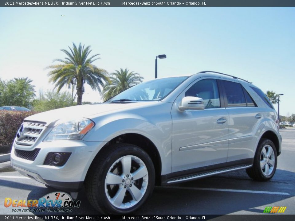 2011 Mercedes-Benz ML 350 Iridium Silver Metallic / Ash Photo #3