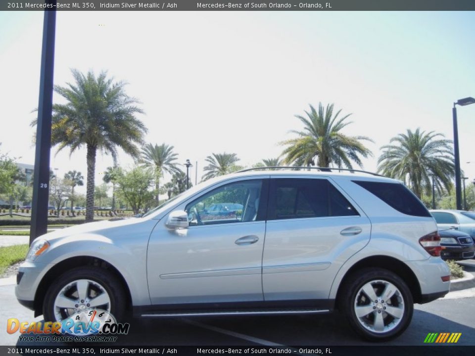 2011 Mercedes-Benz ML 350 Iridium Silver Metallic / Ash Photo #4