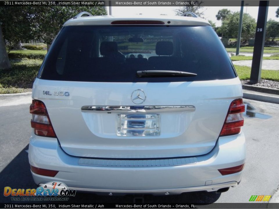 2011 Mercedes-Benz ML 350 Iridium Silver Metallic / Ash Photo #6