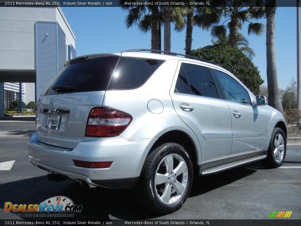 2011 Mercedes-Benz ML 350 Iridium Silver Metallic / Ash Photo #7