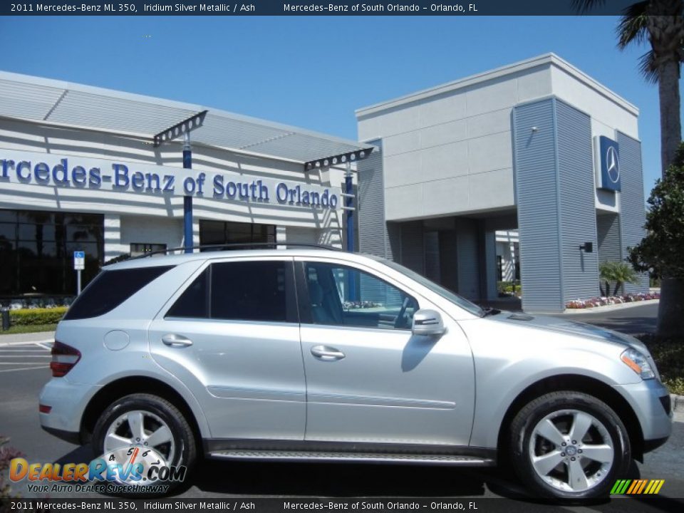 2011 Mercedes-Benz ML 350 Iridium Silver Metallic / Ash Photo #8