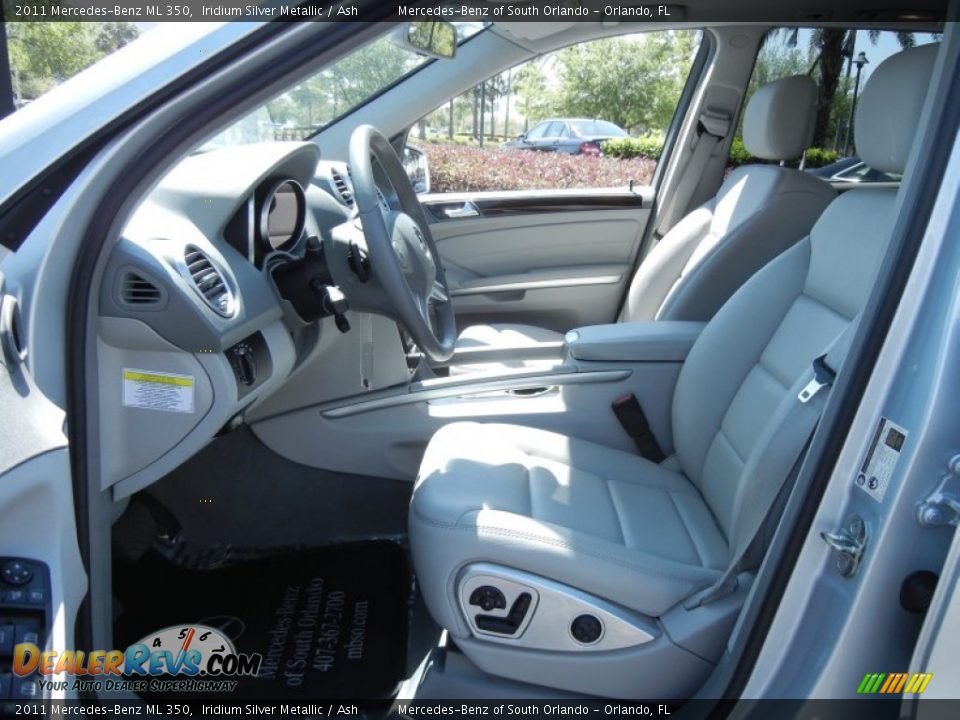 2011 Mercedes-Benz ML 350 Iridium Silver Metallic / Ash Photo #11