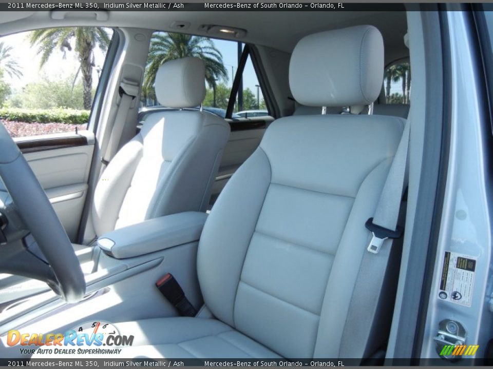 2011 Mercedes-Benz ML 350 Iridium Silver Metallic / Ash Photo #12