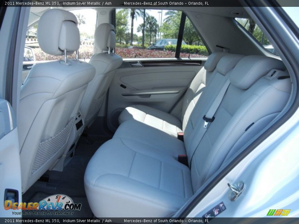 2011 Mercedes-Benz ML 350 Iridium Silver Metallic / Ash Photo #14