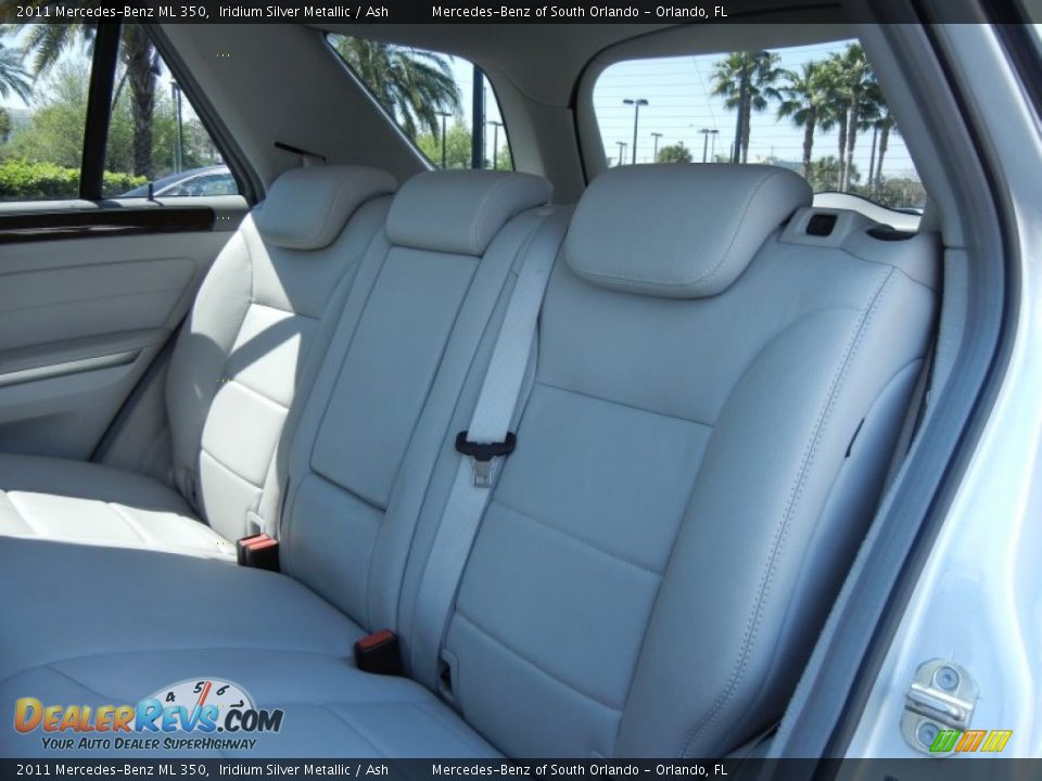2011 Mercedes-Benz ML 350 Iridium Silver Metallic / Ash Photo #15
