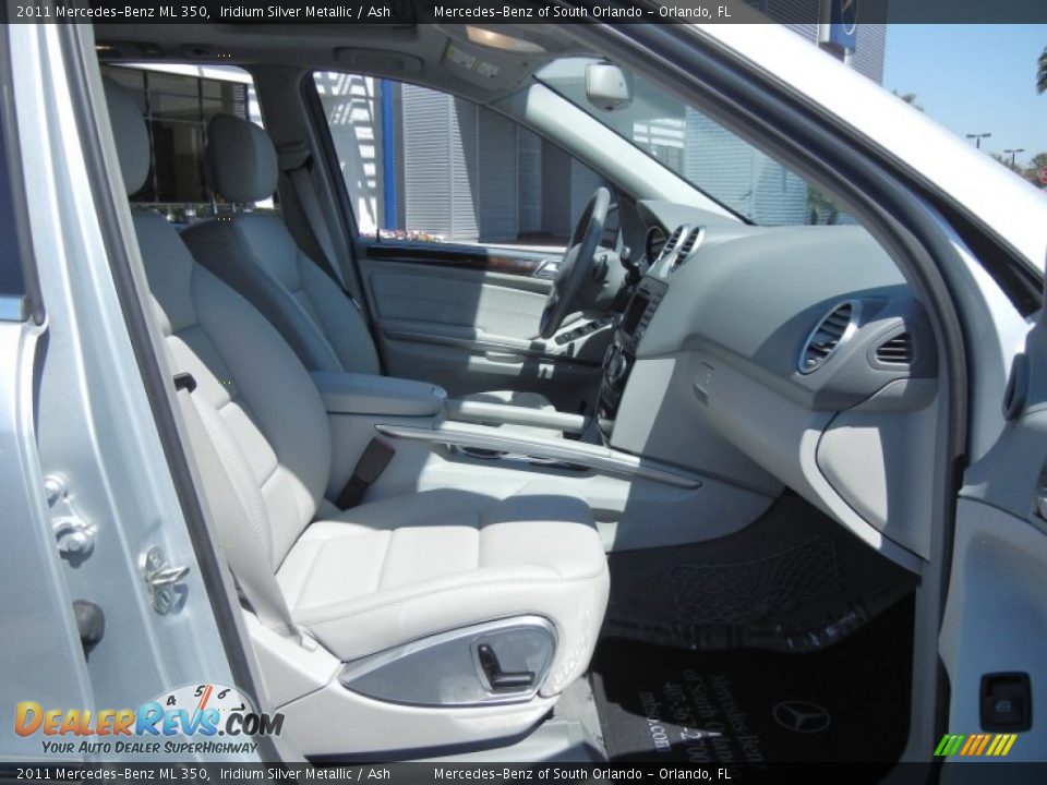 2011 Mercedes-Benz ML 350 Iridium Silver Metallic / Ash Photo #16