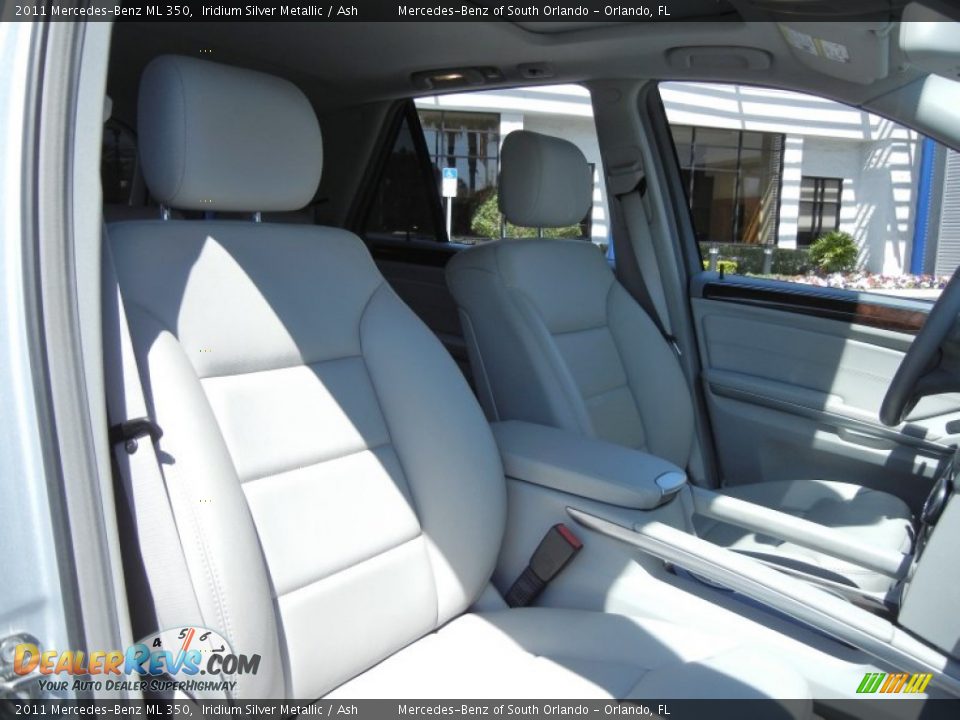 2011 Mercedes-Benz ML 350 Iridium Silver Metallic / Ash Photo #17