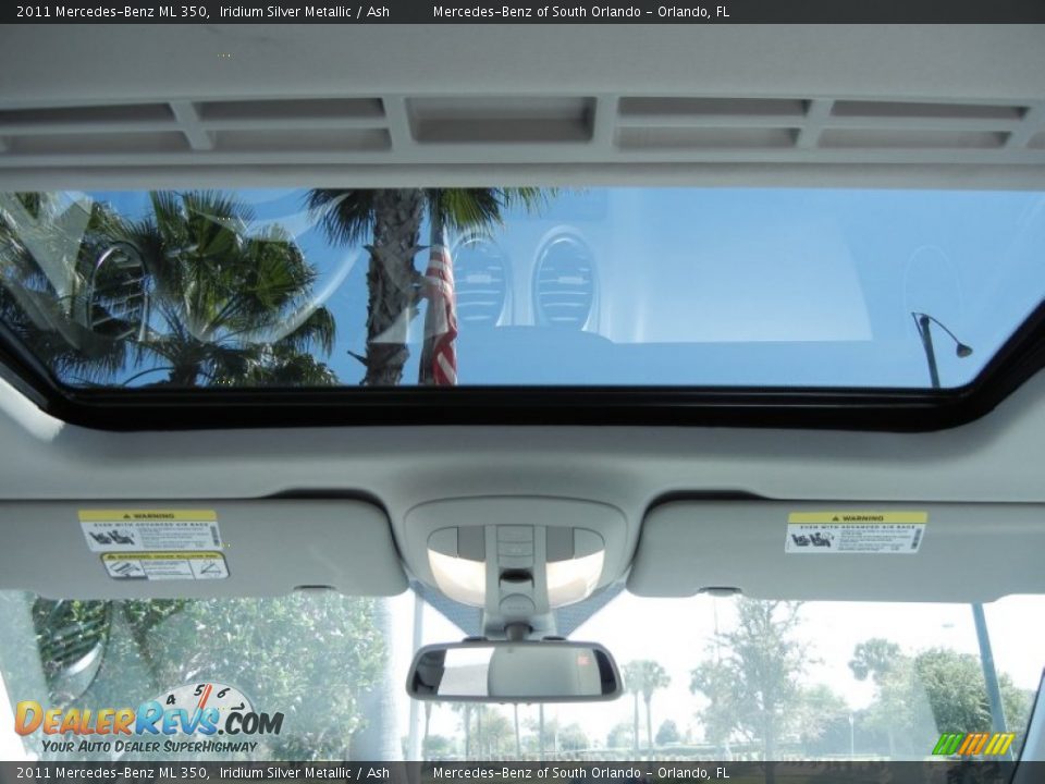 2011 Mercedes-Benz ML 350 Iridium Silver Metallic / Ash Photo #18