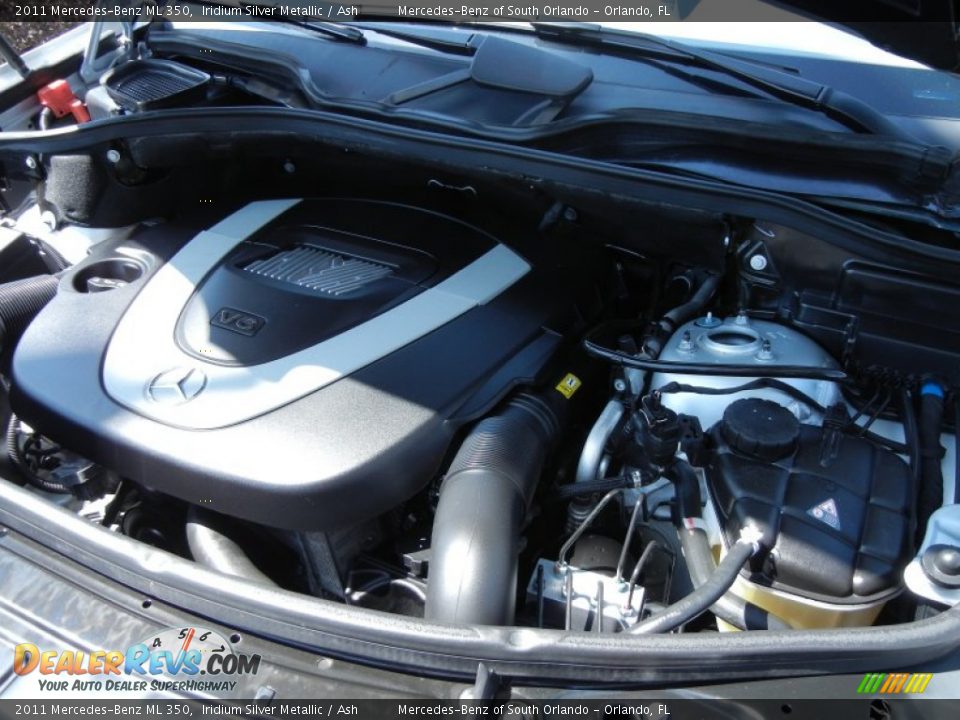 2011 Mercedes-Benz ML 350 Iridium Silver Metallic / Ash Photo #27