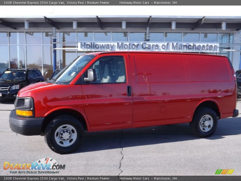 2008 Chevrolet Express 2500 Cargo Van Victory Red / Medium Pewter Photo #1