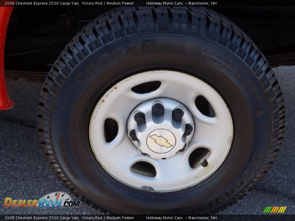 2008 Chevrolet Express 2500 Cargo Van Victory Red / Medium Pewter Photo #5
