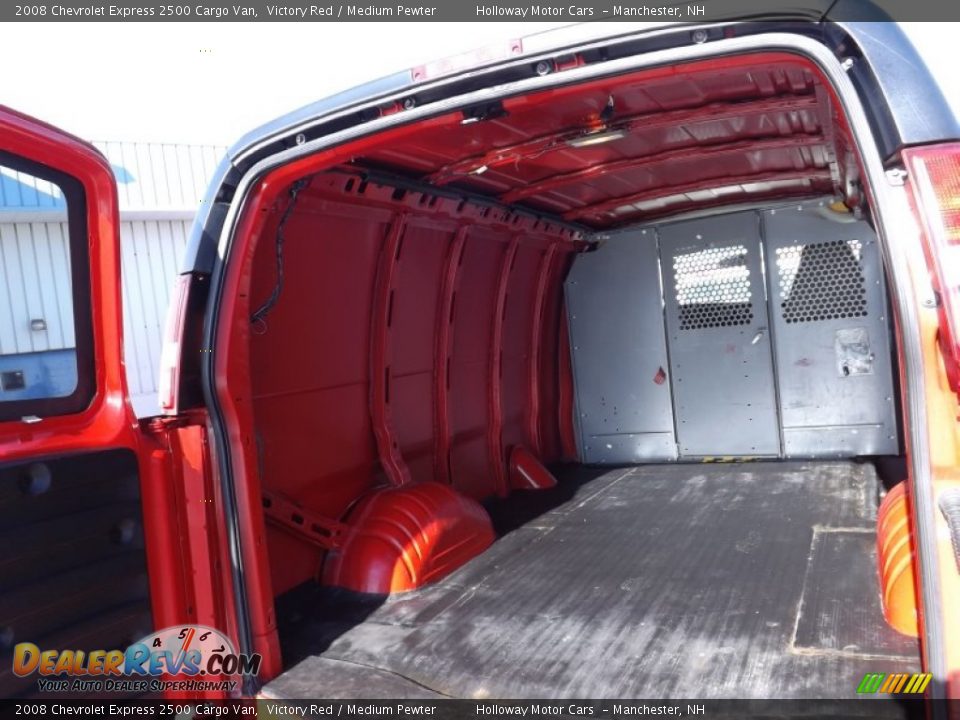 2008 Chevrolet Express 2500 Cargo Van Victory Red / Medium Pewter Photo #8