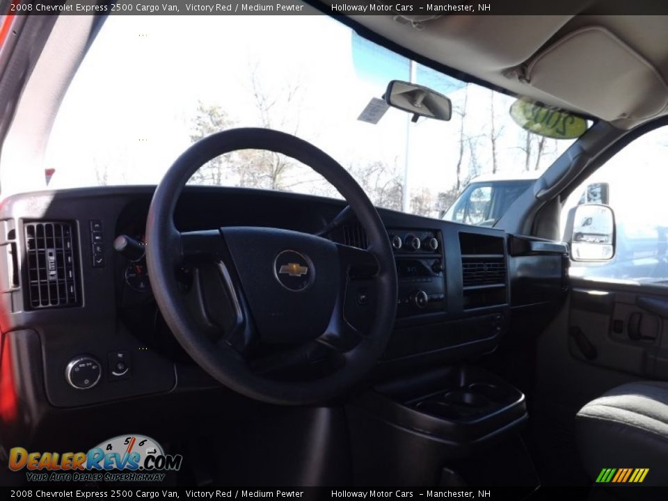 2008 Chevrolet Express 2500 Cargo Van Victory Red / Medium Pewter Photo #9
