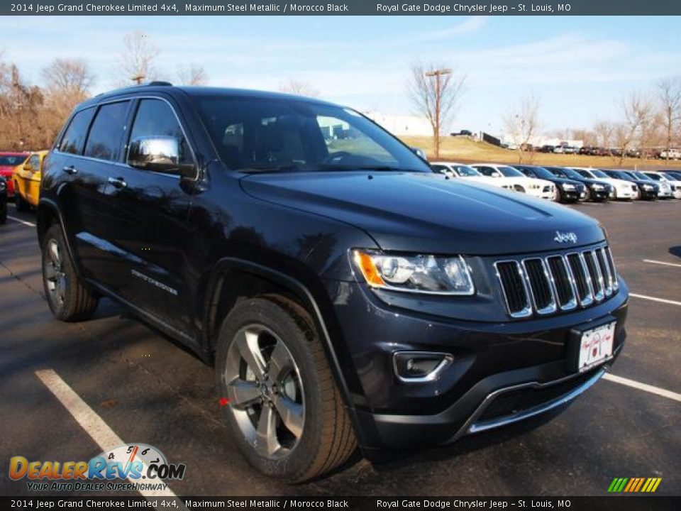 2014 Jeep Grand Cherokee Limited 4x4 Maximum Steel Metallic / Morocco Black Photo #2