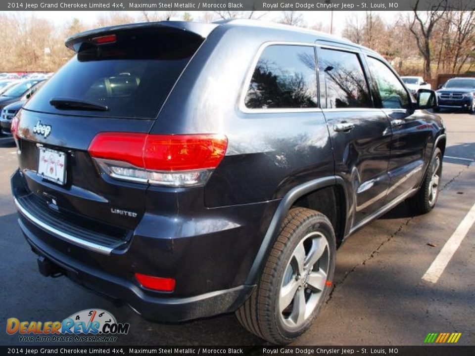 2014 Jeep Grand Cherokee Limited 4x4 Maximum Steel Metallic / Morocco Black Photo #3
