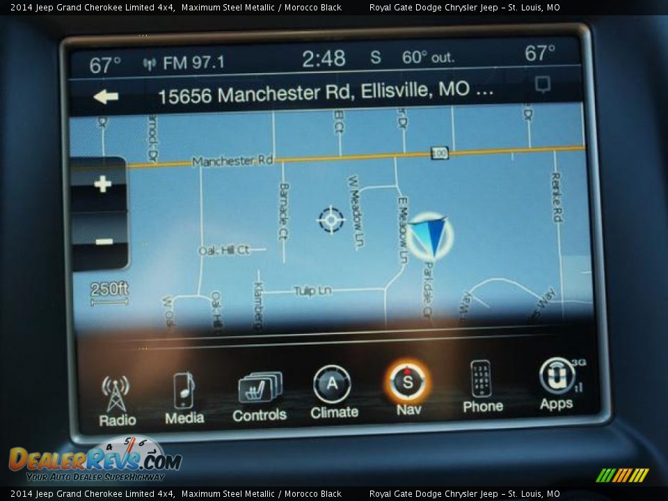 2014 Jeep Grand Cherokee Limited 4x4 Maximum Steel Metallic / Morocco Black Photo #7